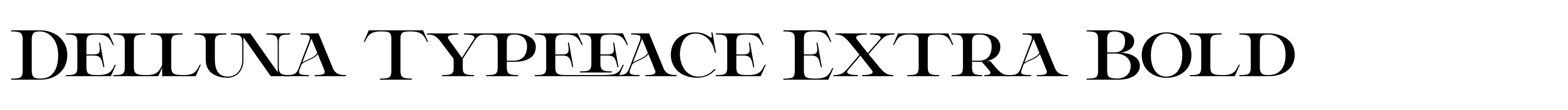 Delluna Typeface Extra Bold